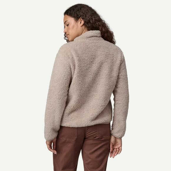 PATAGONIA Jacket Womens S Beige Brown Sherpa Fleece Pull Over 3/4 Zip - Picture 4 of 8